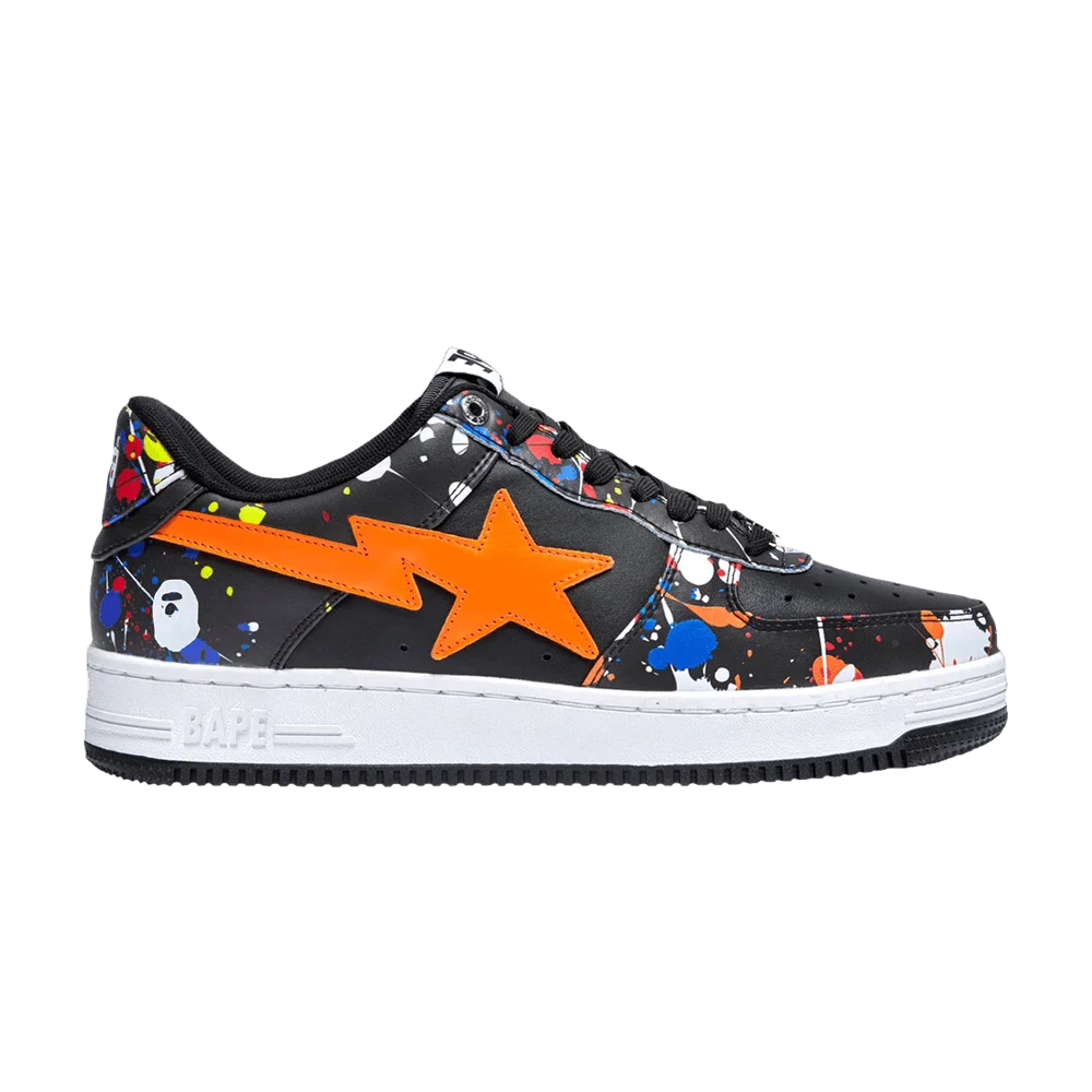 Krossovki-Wmns-Bapesta-Paint-Splatter-Pack-Black