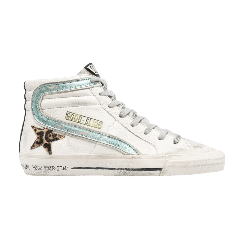 Кроссовки Golden Goose Wmns Slide Sneaker 'White Leopard'