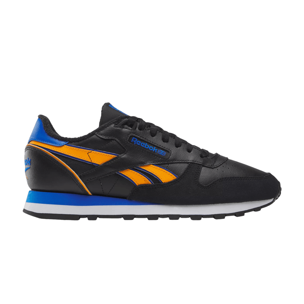 Кроссовки Reebok Classic Leather 'Black Orange Cobalt'