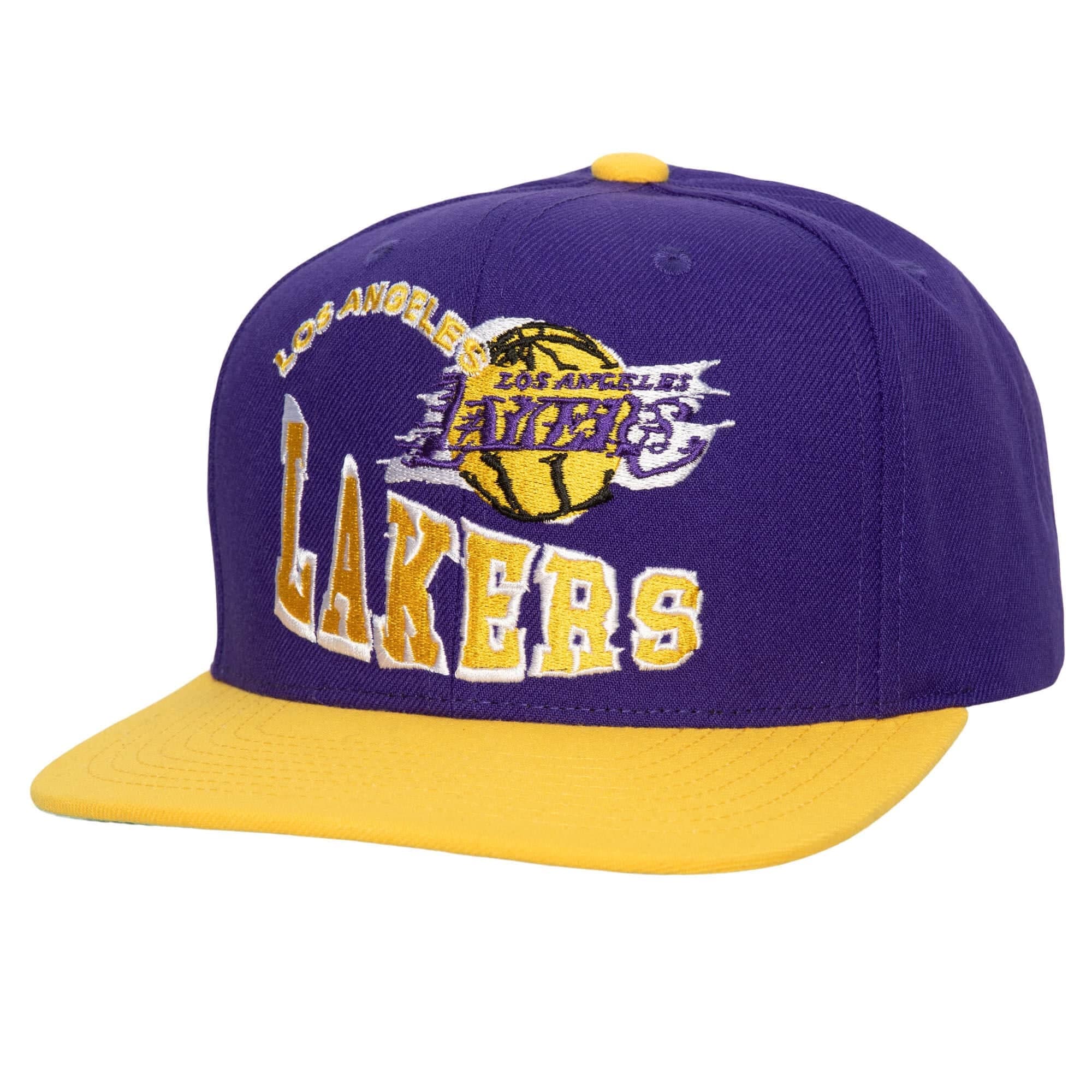 Бейсболка Mitchell & Ness Crooked Path Snapback Los Angeles Lakers Hat