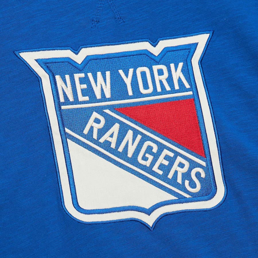 Худи Mitchell & Ness Blue New York Rangers Legendary Slub Pullover Hoodie