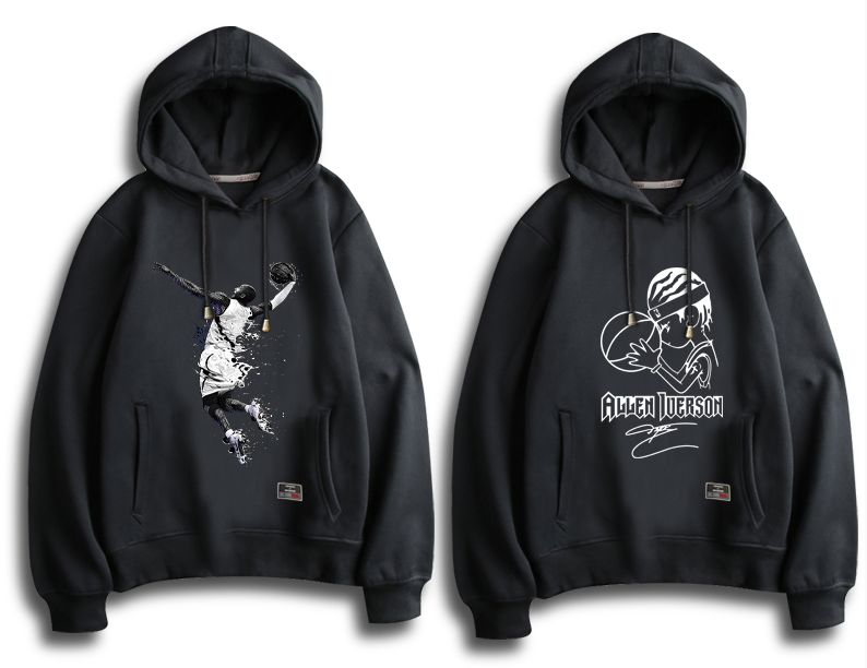Basketball-Hoodie-Black-Fleece-2