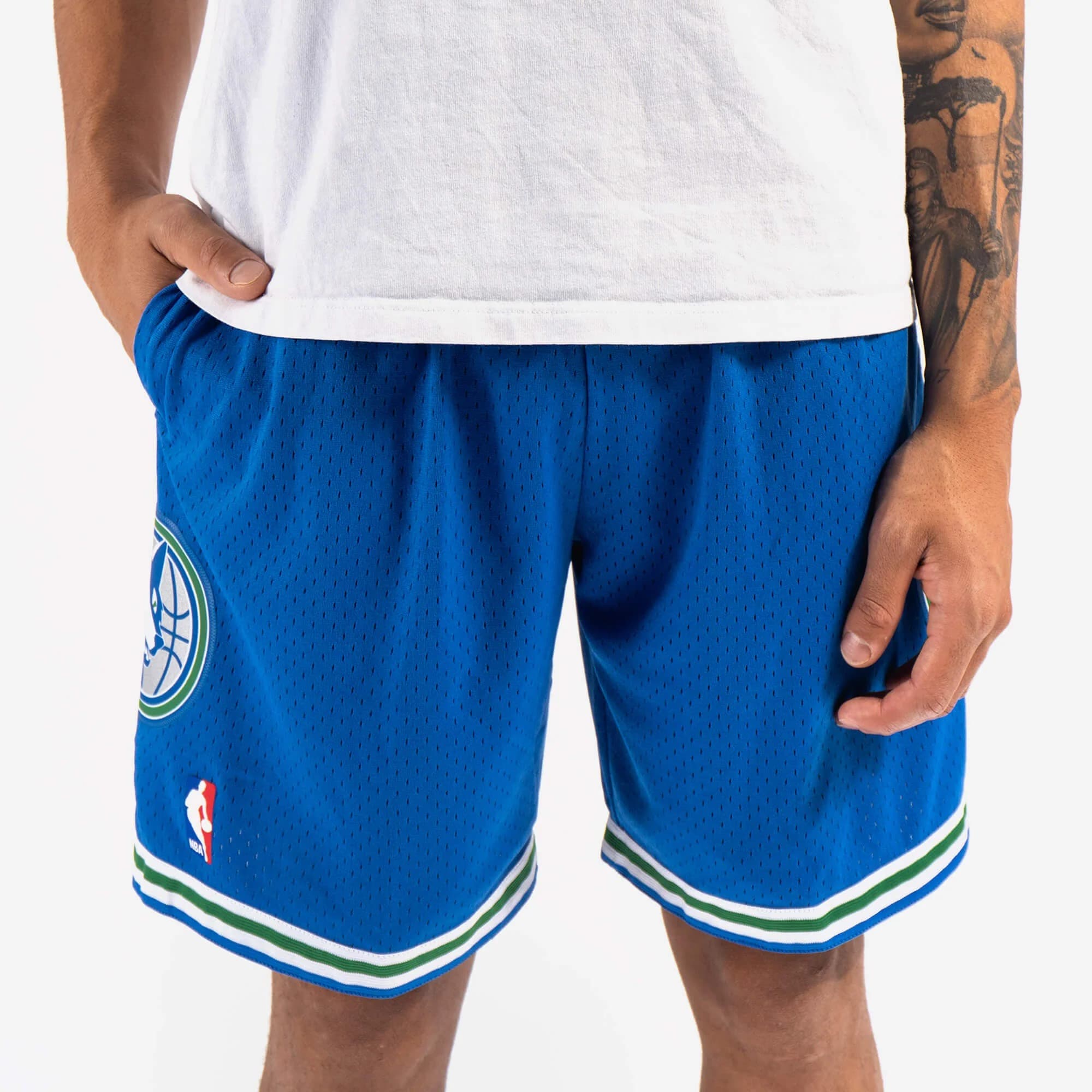 Спортивные шорты Mitchell & Ness Minnesota Timberwolves 1993-94 Hardwood Classics Throwback Swingman NBA Shorts