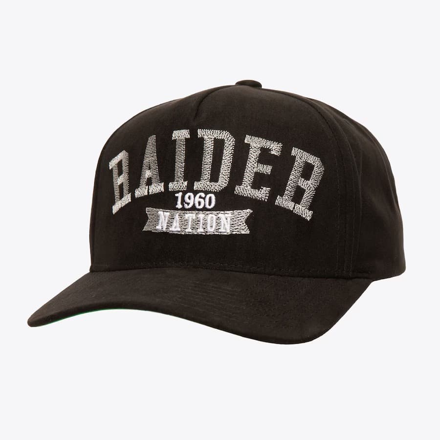 Бейсболка Mitchell & Ness Black Oakland Raiders Shady Suede Pro Snapback Hat