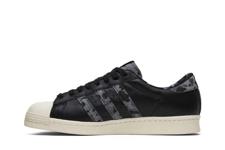 Кроссовки Undefeated x A Bathing Ape x adidas Superstars 80v 'Black'