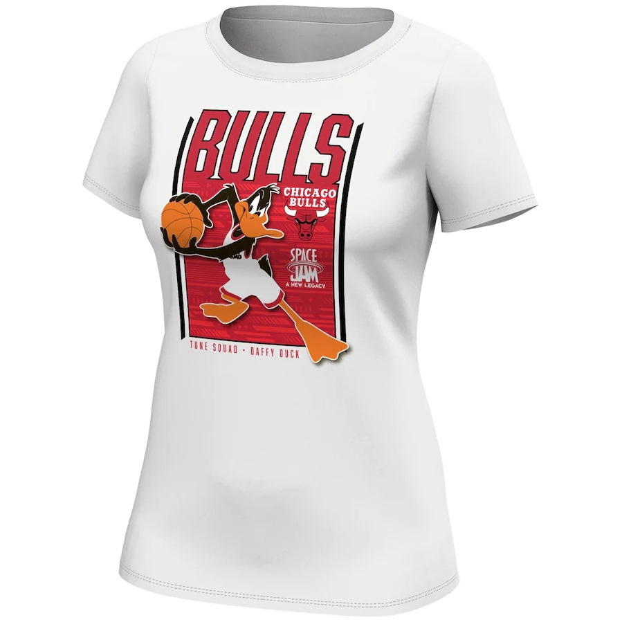 Футболка Chicago Bulls Fanatics Branded Space Jam Tune Squad Daffy Duck T-Shirt – Womens