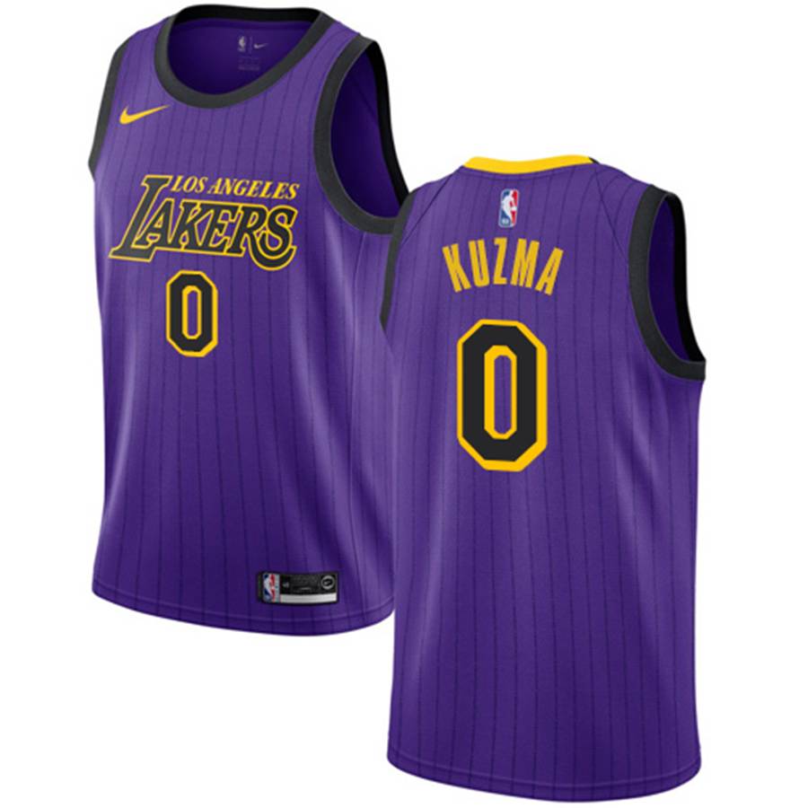 Баскетбольная джерси 2018-19 Kyle Kuzma Lakers #0 City Edition Purple