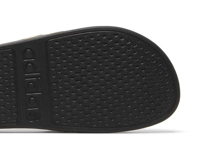adidas Adilette Aqua Slides 'Black Gold Metallic'