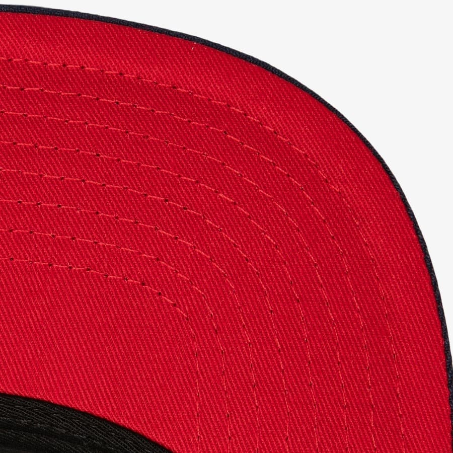 Бейсболка Mitchell & Ness Navy Atlanta Braves Day 4 Snapback Hat