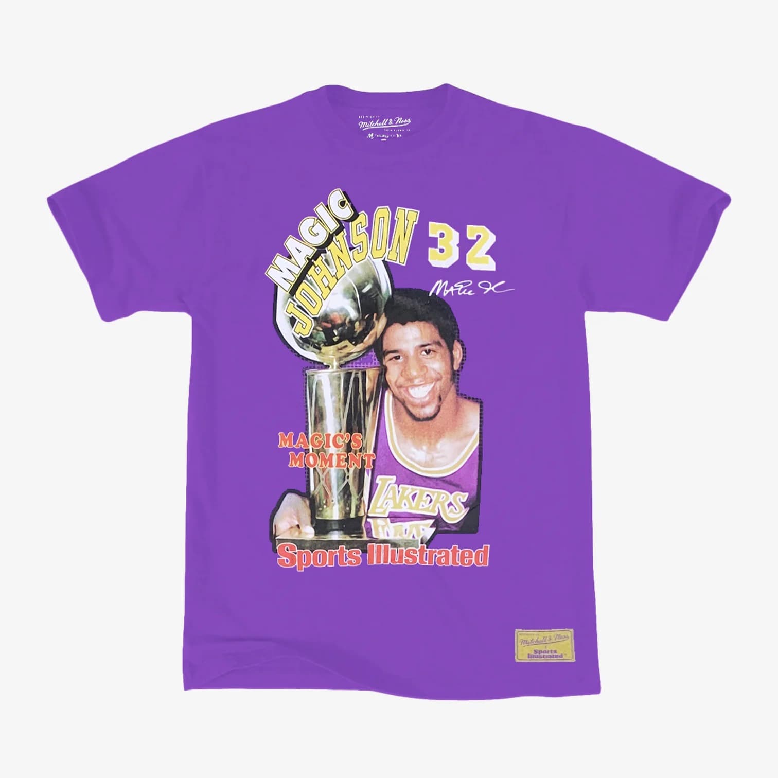 Футболка Mitchell & Ness Magic Johnson Los Angeles Lakers Vintage Sports Illustrated NBA T-Shirt
