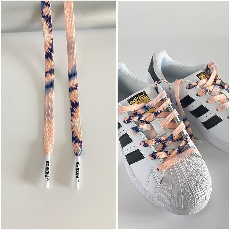 Шнурки Gorilla Guard Adidas Grey-Pink Tie-Dye Laces