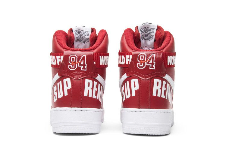 Кроссовки Nike Supreme x Air Force 1 High SP 'Red'