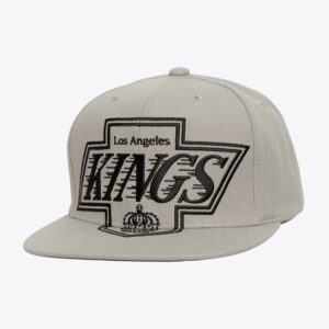 Mitchell-Ness-Gray-Los-Angeles-Kings-Vintage-XL-Logo-Snapback-Hat-300x300