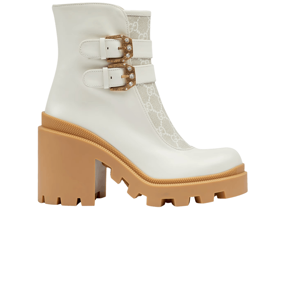 Кроссовки Gucci Wmns Ankle Boot 'GG Canvas - White Gum'