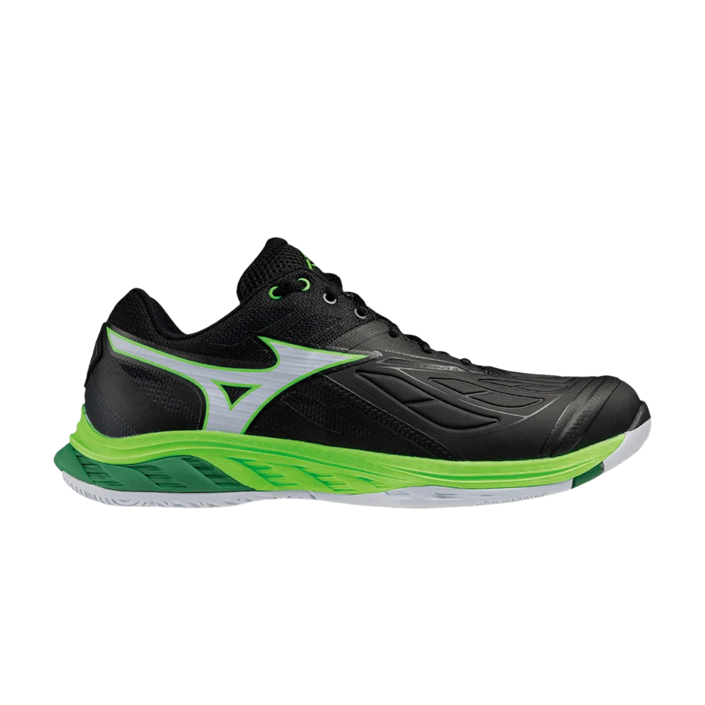 Krossovki-Mizuno-Wave-Fang-2-Wide-Black-Green
