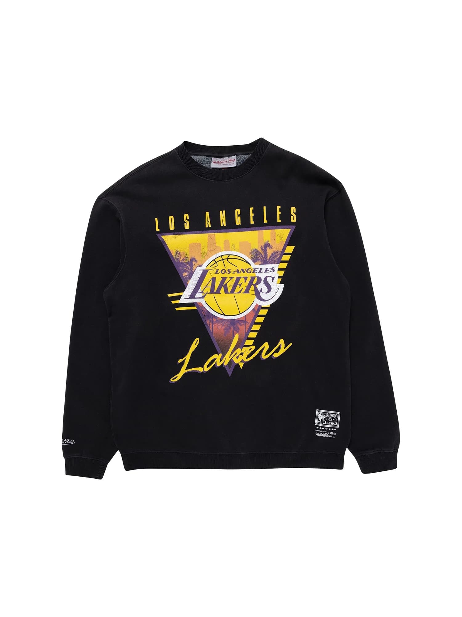 Футболка Mitchell & Ness Los Angeles Lakers Tri-Logo NBA Crewneck