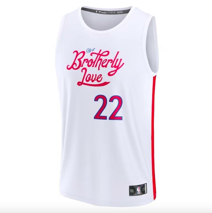 Баскетбольная джерси 2022-23 Philadelphia 76ers #22 Matisse Thybulle Fastbreak City White Jersey