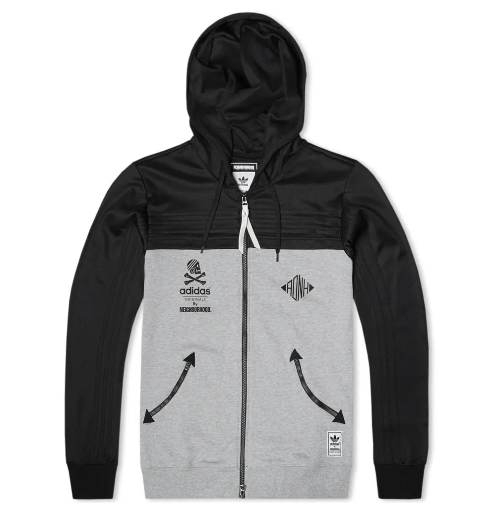 Худи adidas Neighborhood Zip Up Hoodie Black/Grey