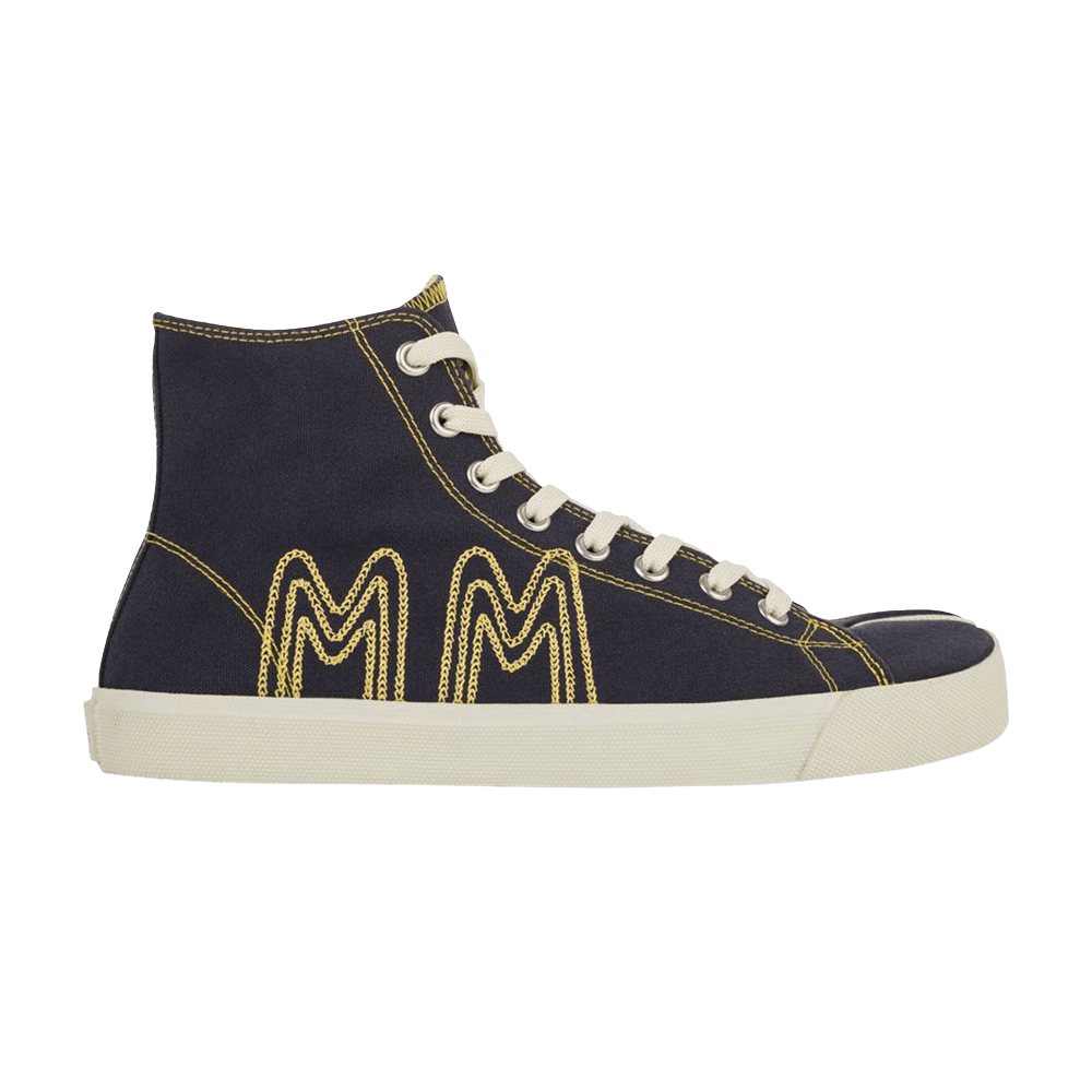 Кроссовки Maison Margiela Tabi High 'MM Embroidered - Dark Blue Yellow'