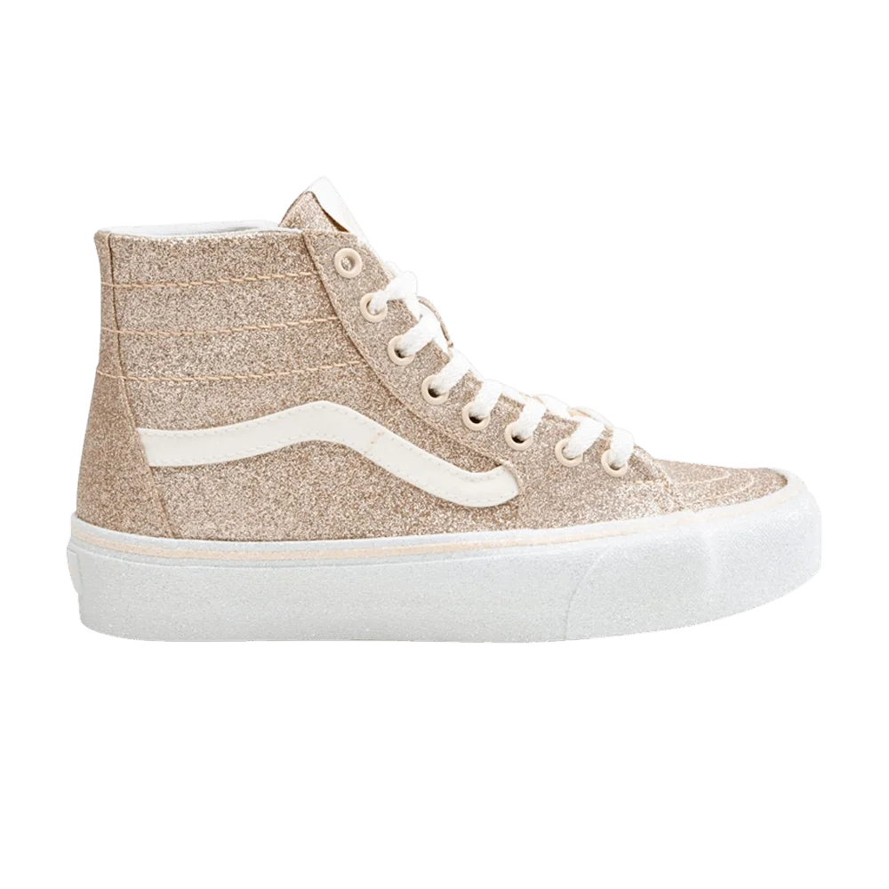 Vans-Sk8-Hi-Tapered-Glitter-Macadamia