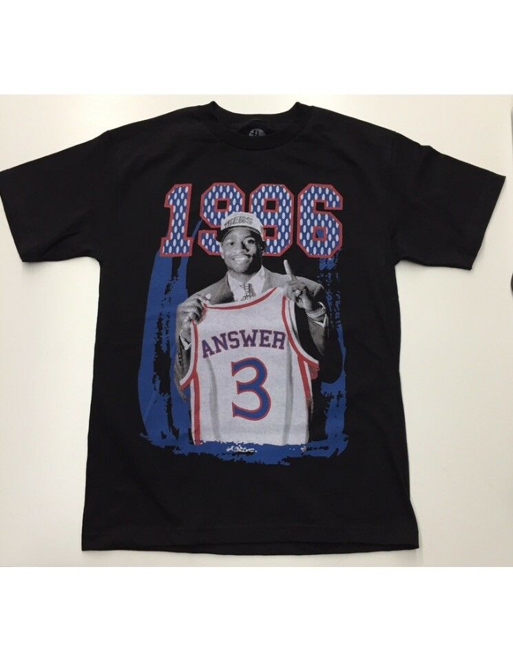 Футболка 1996 Allen Iverson 3 Black Tee