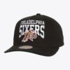 Mitchell-Ness-Black-Philadelphia-76ers-Hardwood-Classics-Big-Time-Pro-Snapback-Hat-100x100