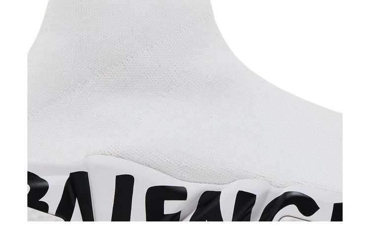 Кроссовки Balenciaga Speed Sneaker 'Midsole Graffiti - White Black'