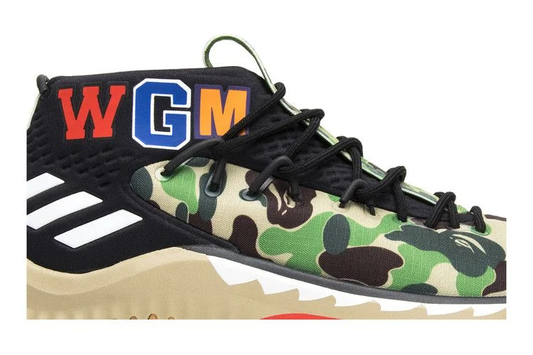 Кроссовки A Bathing Ape x adidas Dame 4 'Green Camo'
