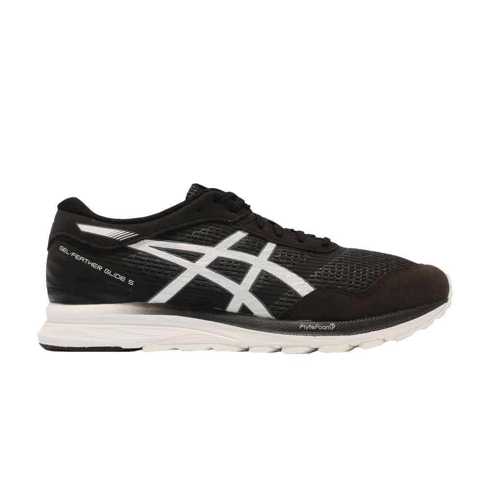 Кроссовки Asics Gel Feather Glide 5 2E Wide 'Black White'