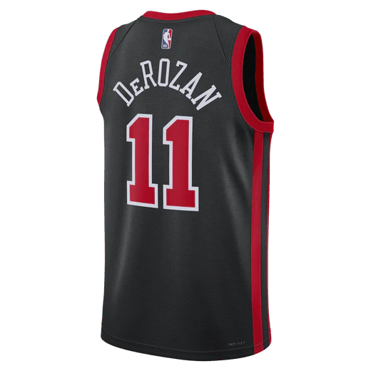 Баскетбольная джерси 2023-24 Chicago Bulls DeMar DeRozan #11 Swingman City Edition Black Jersey