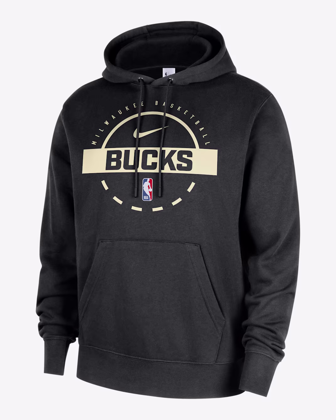 Мужское худи Nike NBA Milwaukee Bucks Club Black/Flat Opal