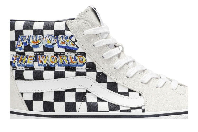 Кроссовки Vans Supreme x Sk8 Hi 'Fuck The World - White'