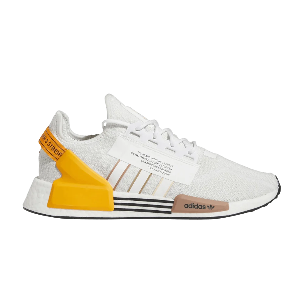 Кроссовки Adidas NMD_R1 V2 'White Bright Orange'