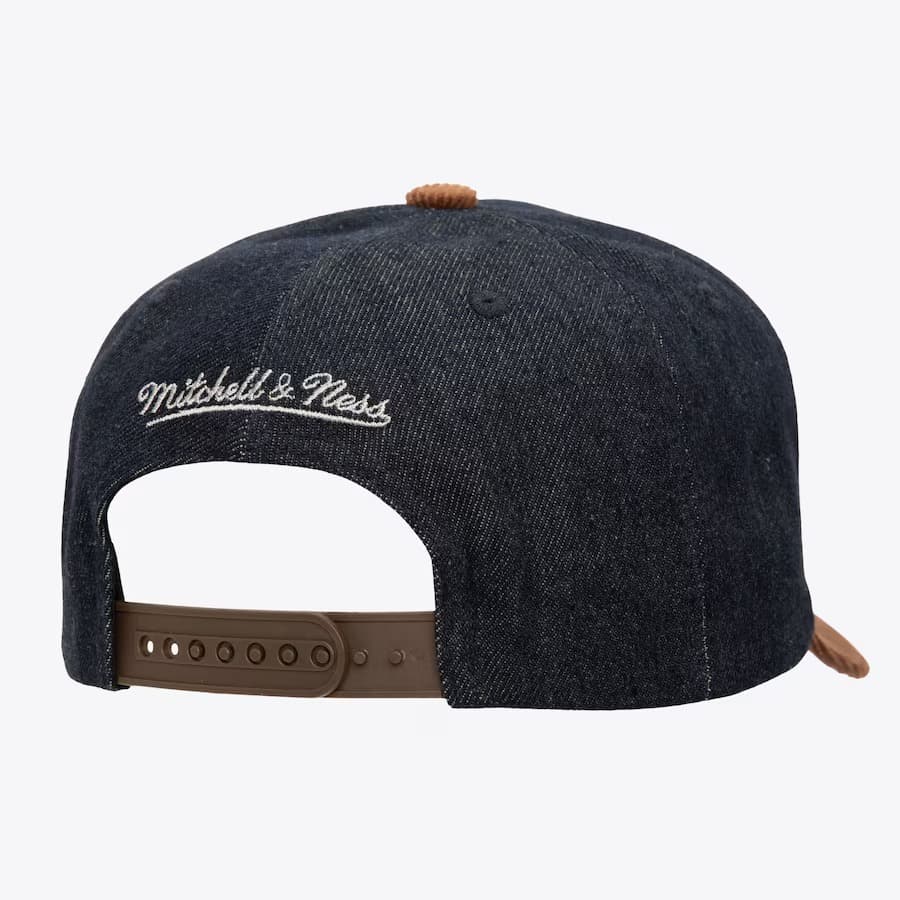 Бейсболка Mitchell & Ness Denim Brown Chicago White Sox Corduroy Cooperstown Collection D-Stressed Pro Snapback Hat