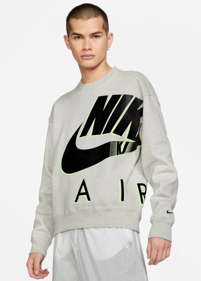 Толстовка Nike x Kim Jones Fleece Crewneck Grey