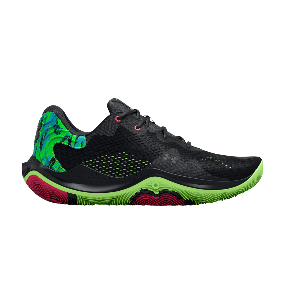 Кроссовки Under Armour Spawn 4 Printed 'Black Quirky Lime'