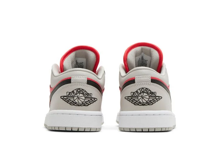 Кроссовки Wmns Air Jordan 1 Low 'Light Iron Ore Siren Red'