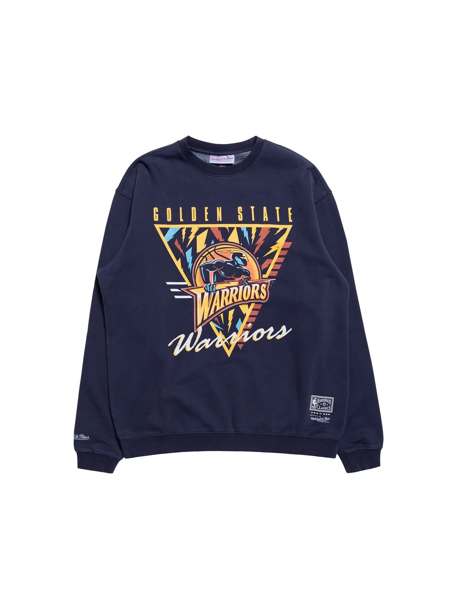 Футболка Mitchell & Ness Golden State Warriors Tri-Logo NBA Crewneck