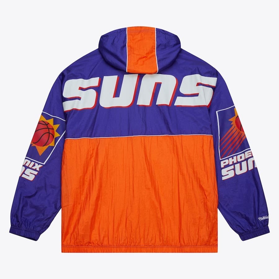 Анорак Mitchell & Ness Purple Phoenix Suns Team 2.0 Anorak Quarter-Zip Windbreaker Jacket