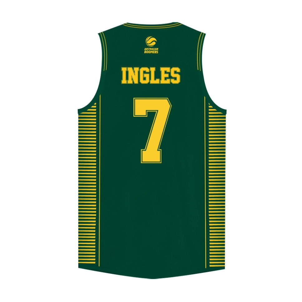 Баскетбольная джерси iAthletic Joe Ingles Australian Boomers National Away Green Jersey