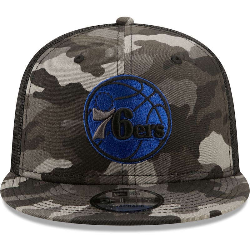Кепка Men's New Era Camo Philadelphia 76ers 9FIFTY Snapback Hat
