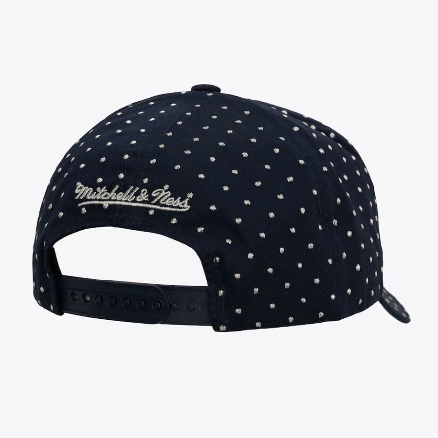 Бейсболка Mitchell & Ness Navy New York Yankees Polka Polka Pro Adjustable Hat