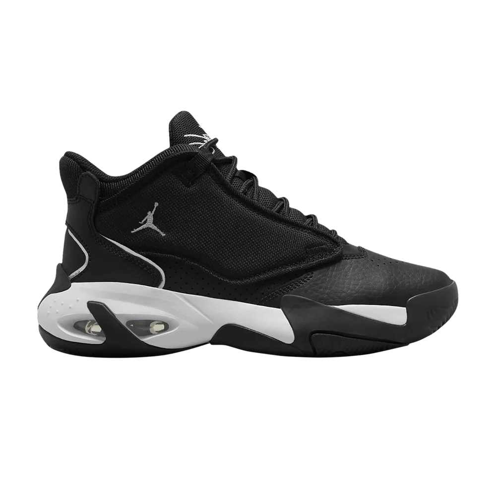 Krossovki-Air-Jordan-Max-Aura-4-GS-Black-Metallic-Silver