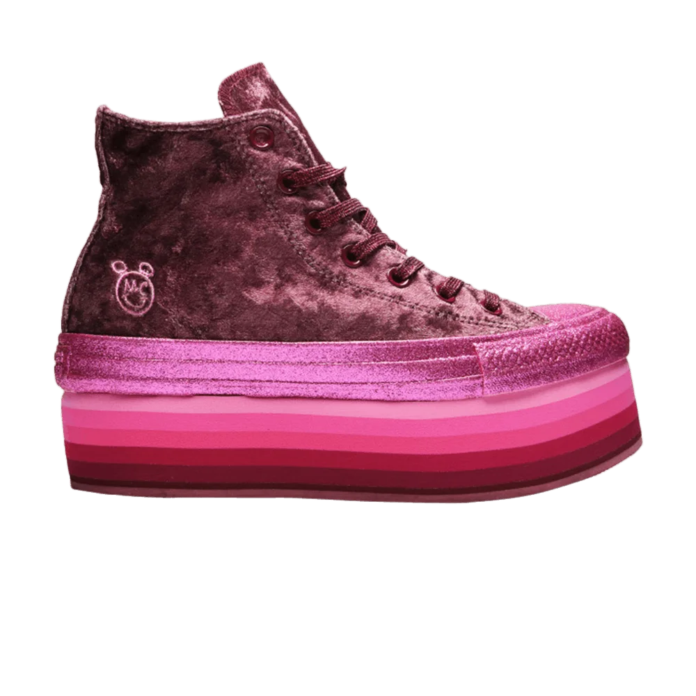 Krossovki-Miley-Cyrus-x-Converse-Wmns-Chuck-Taylor-All-Star-Platform-Hi-Dark-Burgundy