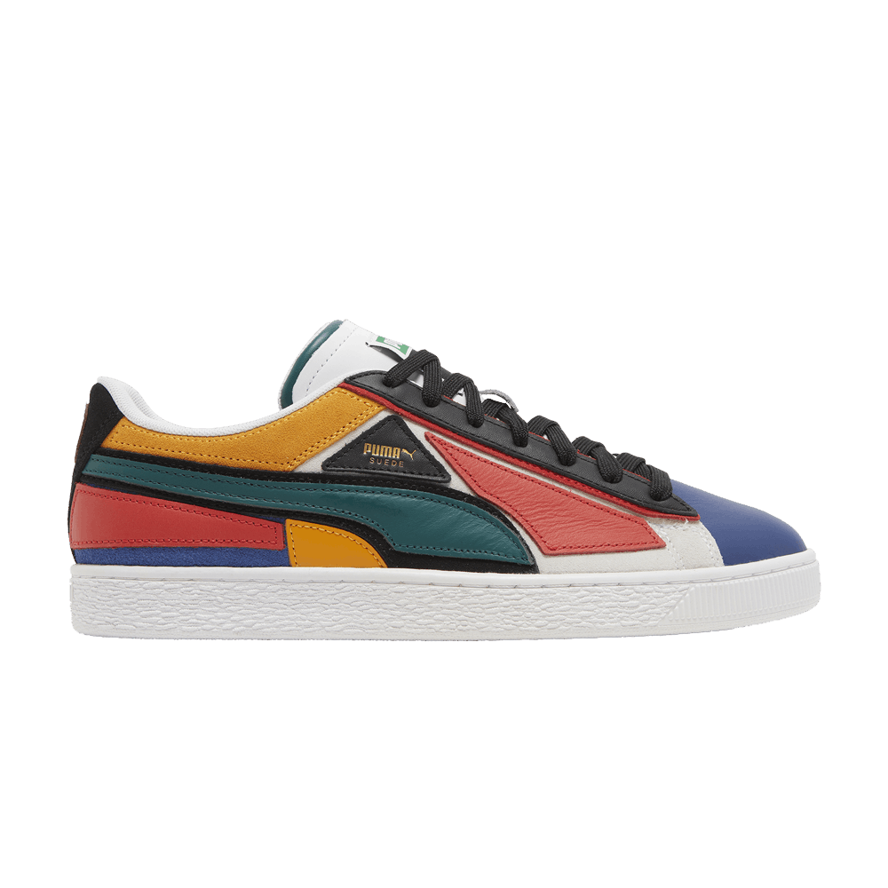 Кроссовки Puma Suede 'Layers - Blazing Blue Varsity Green'