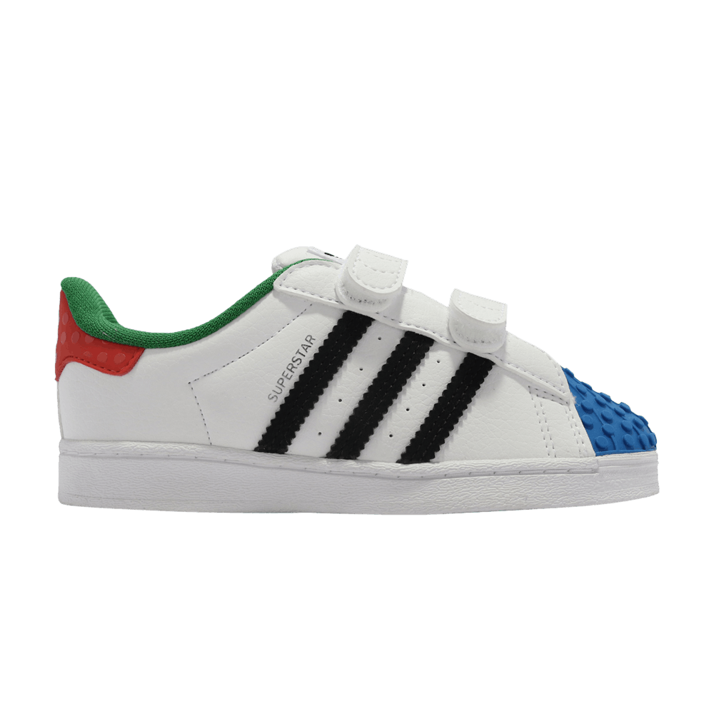Кроссовки LEGO x adidas Superstar CF I 'White Red Blue'