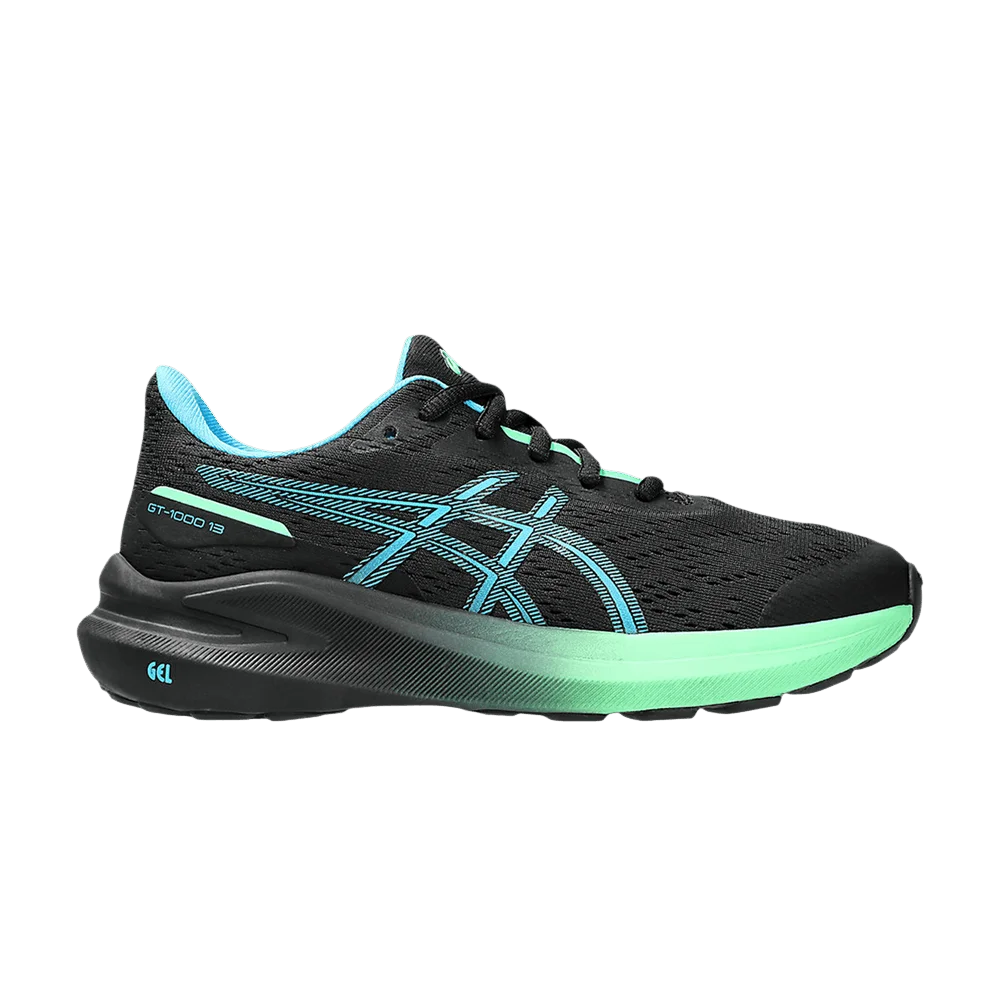 Кроссовки Asics GT 1000 13 GS 'Black Digital Aqua'