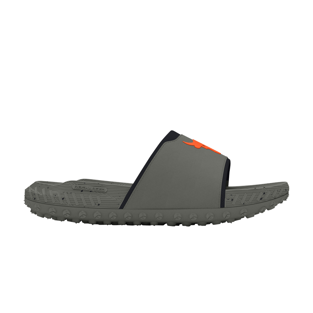 Under Armour Project Rock 3 Slide 'Clay Green Orange'