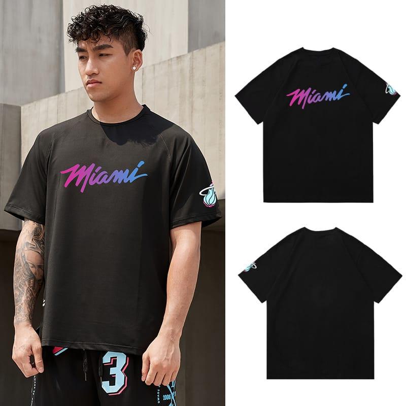 Футболка Ehot Miami Neon Gradient Black T-Shirt