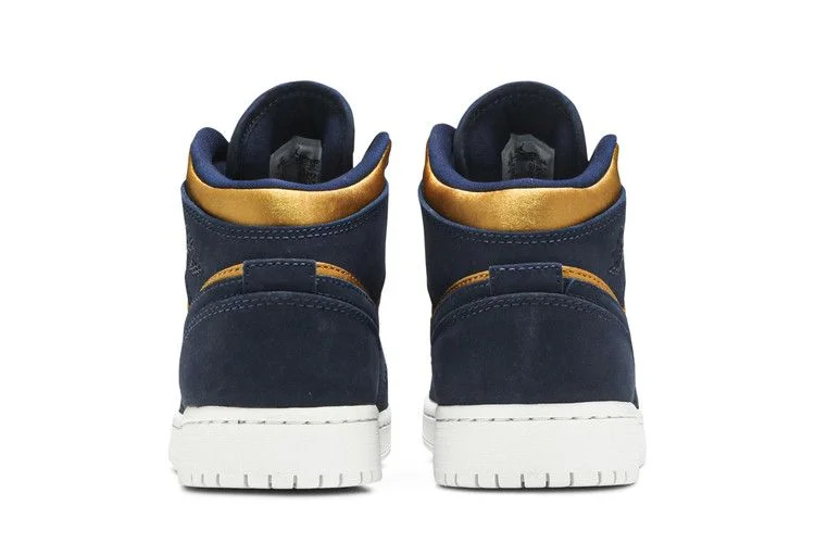 Кроссовки Air Jordan 1 Mid SE GS 'Obsidian Desert Ochre'
